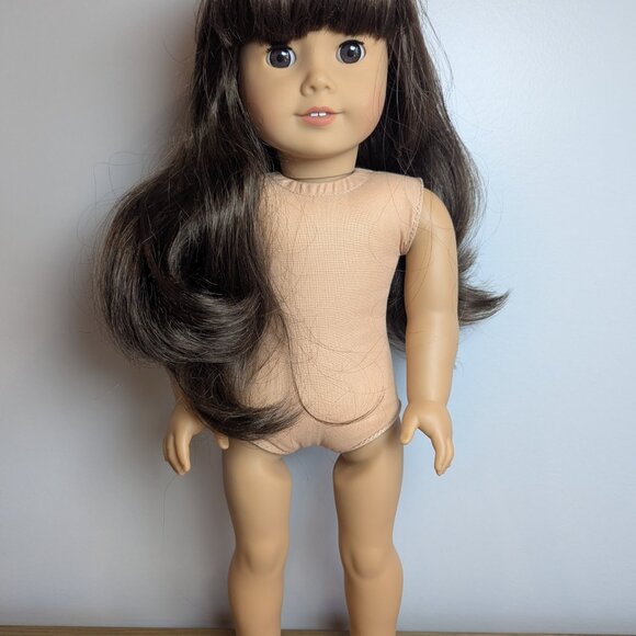 18" American Girl Doll Samantha: Curly Dark Brown Hair & Eyes, Pleasant Company - Picture 6 of 8